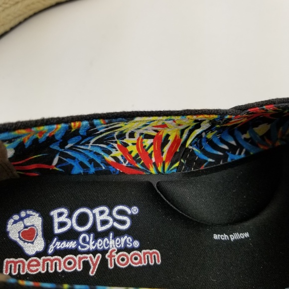 Skechers BOB's Women's Memory Foam Shoes Black - Picture 6 of 7